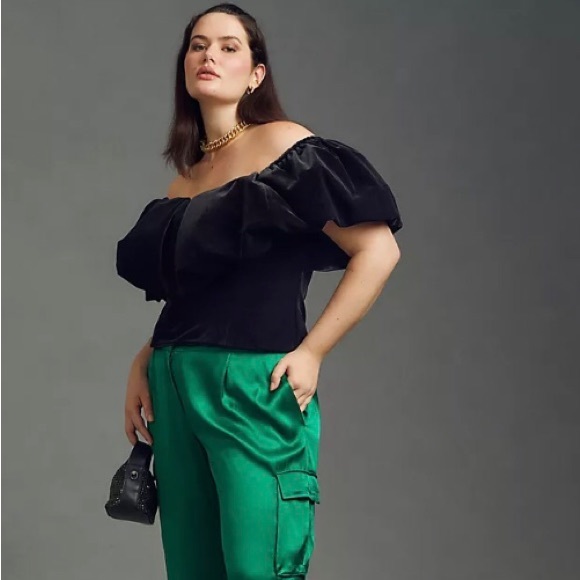 Anthropologie - Hutch Velvet Off The Shoulder Corset Top - NWT - Picture 5 of 7